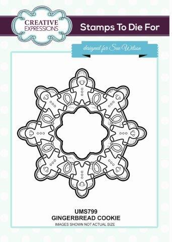 Creative Expressions Gingerbread Cookie Pre Cut Stamp