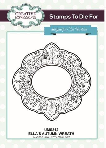 Creative Expressions Ella's Autumn Wreath Pre Cut Stamp Co-ords With CED4333