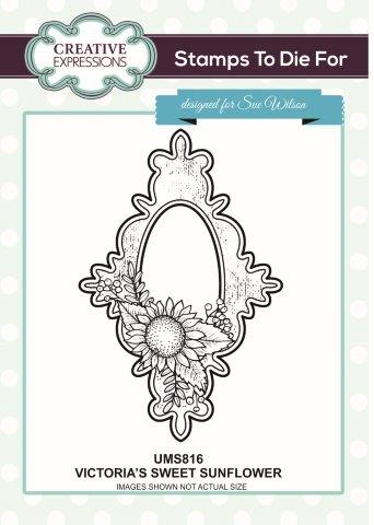 Creative Expressions Victoria's Sweet Sunflower Pre Cut Stamp Co-ords With CED4335