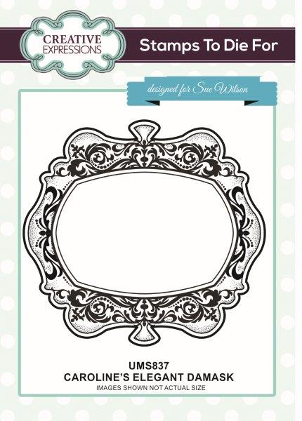 Creative Expressions Caroline's Elegant Damask Pre Cut stamp Co-ords With CED4352