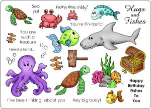Creative Expressions Sea Life A5 Unmounted Stamp Plate