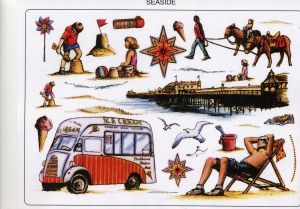 Creative Expressions Seaside A5 Unmounted Stamp Plate
