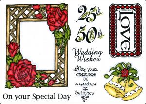 Umount On Your Special Day A5 Stamp Plate