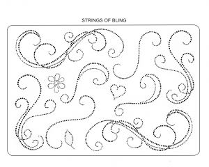Creative Expressions Umount String of Bling A5 Stamp Plate