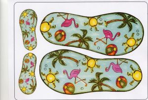 Creative Expressions Umount Tropical Flip Flop A5 Stamp Plate