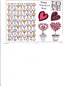 Creative Expressions Unmount Valentine Set 1 A5 Stamp Plate