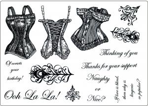 Creative Expressions Umount Vintage Lingerie A5 Stamp Plate