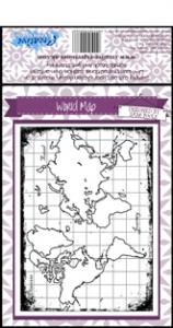 Creative Expressions Umount World Map A6 Stamp Plate