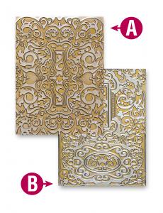Spellbinder M-Bossabilities Emboss Folder Decorative Fancy Tags