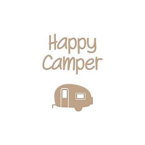 Spellbinders Glimmer Hot Foil Plate Happy Camper