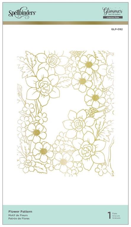 Spellbinders Glimmer Plate Flower Pattern