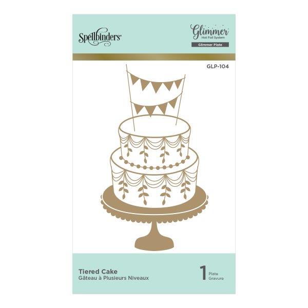 Spellbinders Glimmer Hot Foil Plate Tiered Cake