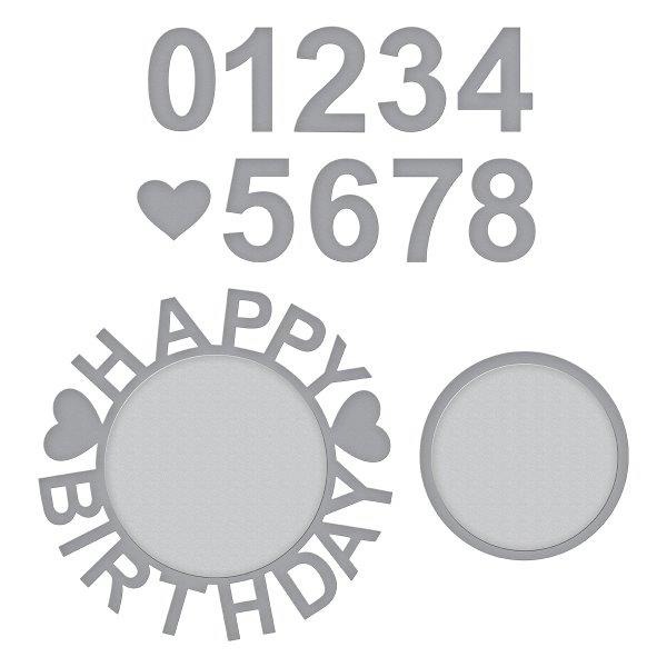 Spellbinders Die Happy Birthday w/Numbers