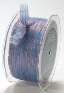 Ribbon Sheer Iridescent Lilac/Blue 100yds 3/8