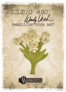51437 White & Yellow Floral Bouquet - Embellish Your Art range