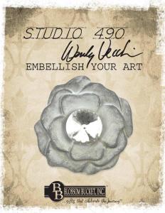 Studio 490 51442 Blue Flower Embellish Your Art 
