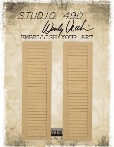 51457 Set of 2 Shutters - Embellish Your Art range