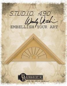 Studio 490 51459 Roof with Star Embellish Your Art 