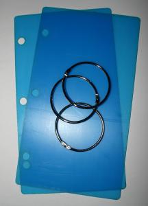 Clear Acrylic Binder - 2 Acrylic Covers & 3 Binder Rings