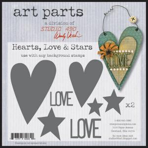 Art Parts - Hearts Love & Stars