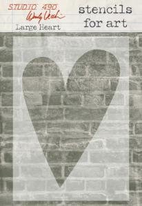 Large Heart Stencil for Art Studio 490